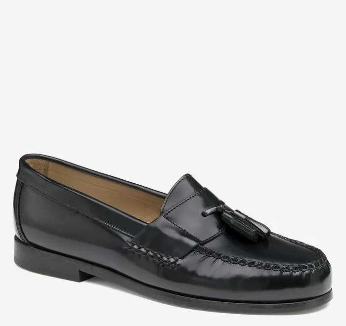 JohnstonandMurphy SlipOns and Loafers Hayes Tassel Loafer Black Full Grain 8211 Men JohnstonandMurphy SlipOns and Loafers Hayes Tassel Loafer Black Full Grain 8211 Men
