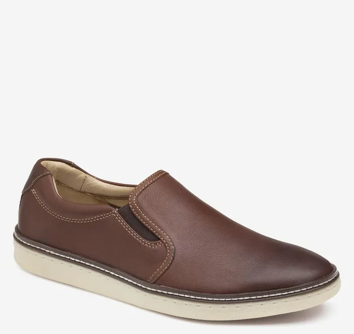 JohnstonandMurphy SlipOns and Loafers Mcguffey SlipOn Dark Brown Tumbled Full Grain 8211 Men JohnstonandMurphy SlipOns and Loafers Mcguffey SlipOn Dark Brown Tumbled Full Grain 8211 Men
