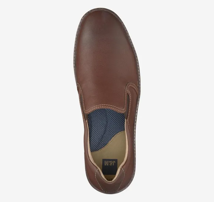 JohnstonandMurphy SlipOns and Loafers Mcguffey SlipOn Dark Brown Tumbled Full Grain 8211 Men JohnstonandMurphy SlipOns and Loafers Mcguffey SlipOn Dark Brown Tumbled Full Grain 8211 Men