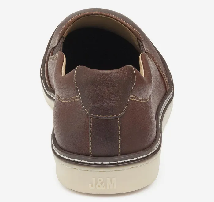 JohnstonandMurphy SlipOns and Loafers Mcguffey SlipOn Dark Brown Tumbled Full Grain 8211 Men JohnstonandMurphy SlipOns and Loafers Mcguffey SlipOn Dark Brown Tumbled Full Grain 8211 Men