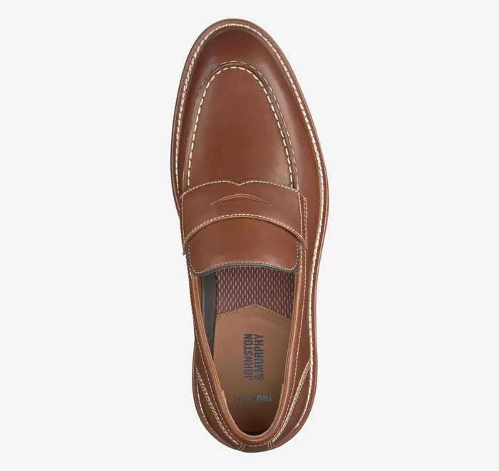 JohnstonandMurphy SlipOns and Loafers Upton Penny Loafer Tan Full Grain 8211 Men JohnstonandMurphy SlipOns and Loafers Upton Penny Loafer Tan Full Grain 8211 Men