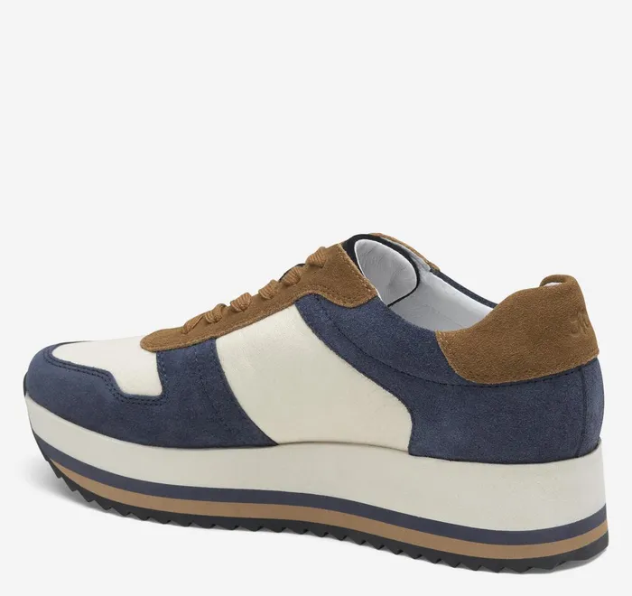 JohnstonandMurphy Sneakers Gracie Colorblock LaceUp Navy Suedebone Calfskin 8211 Women JohnstonandMurphy Sneakers Gracie Colorblock LaceUp Navy Suedebone Calfskin 8211 Women