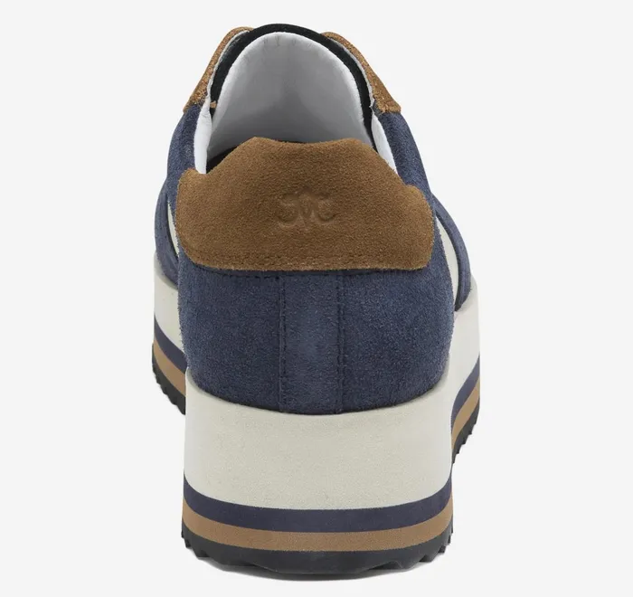 JohnstonandMurphy Sneakers Gracie Colorblock LaceUp Navy Suedebone Calfskin 8211 Women JohnstonandMurphy Sneakers Gracie Colorblock LaceUp Navy Suedebone Calfskin 8211 Women