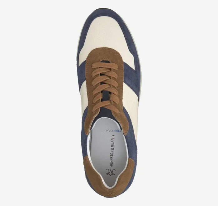 JohnstonandMurphy Sneakers Gracie Colorblock LaceUp Navy Suedebone Calfskin 8211 Women JohnstonandMurphy Sneakers Gracie Colorblock LaceUp Navy Suedebone Calfskin 8211 Women