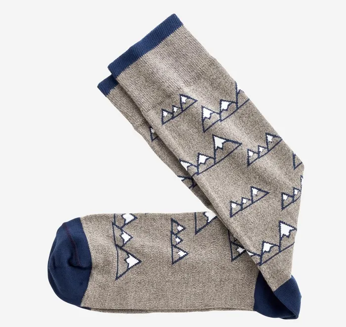 JohnstonandMurphy Socks Novelty Socks Gray Mountain 8211 Men