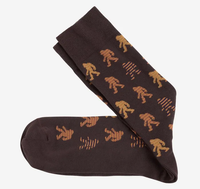 JohnstonandMurphy Socks Space Dye Socks Brown Striped Yeti Icon 8211 Men