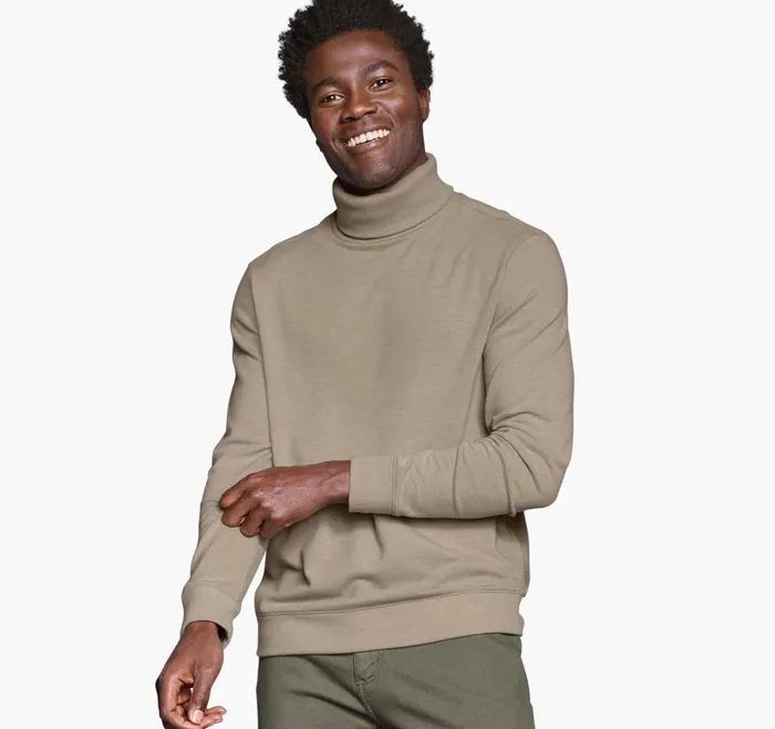 JohnstonandMurphy Sweaters and Knits Knit Turtleneck Oatmeal 8211 Men