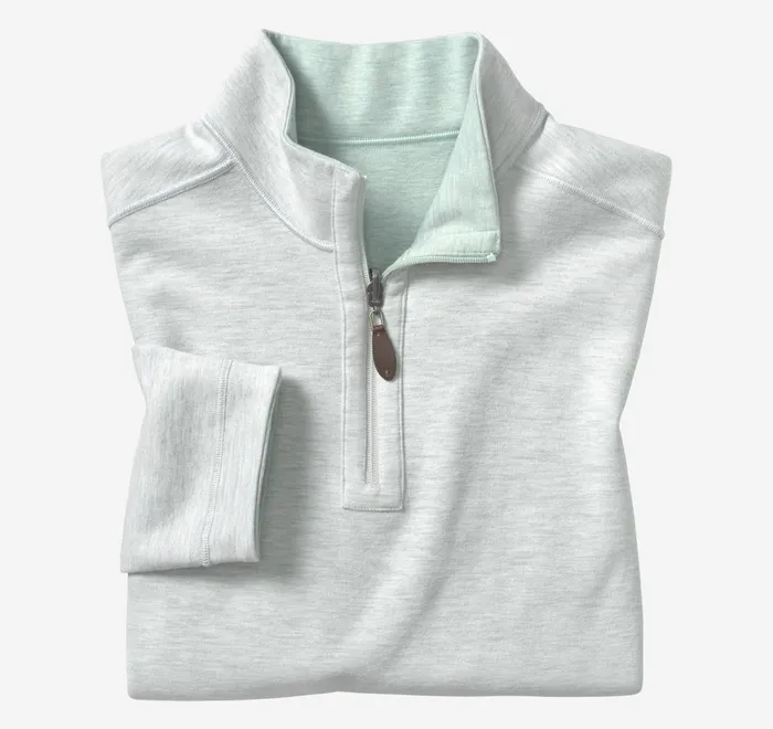 JohnstonandMurphy Sweaters and Knits Reversible Solid QuarterZip Mint 8211 Men JohnstonandMurphy Sweaters and Knits Reversible Solid QuarterZip Mint 8211 Men