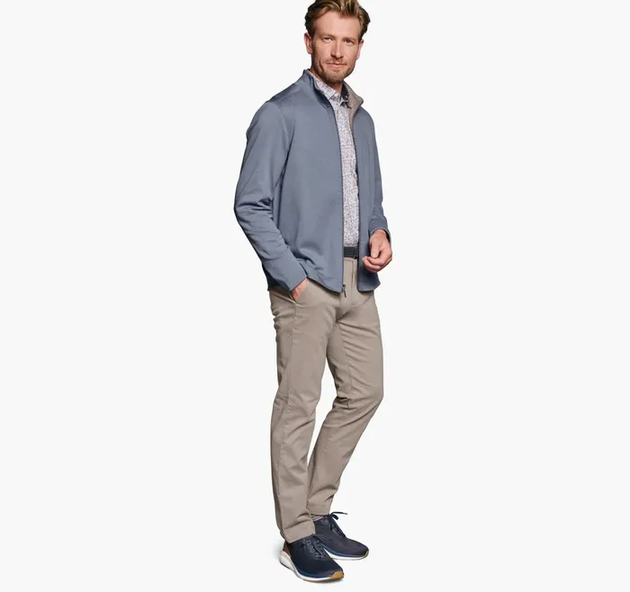 JohnstonandMurphy Sweaters and Knits Xc4 Reversible Full Zip Light Bluetan 8211 Men JohnstonandMurphy Sweaters and Knits Xc4 Reversible Full Zip Light Bluetan 8211 Men