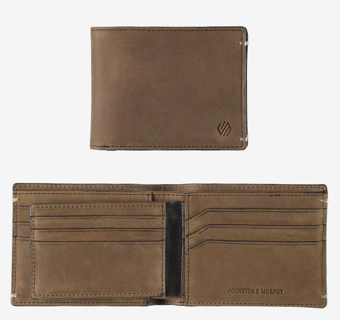 JohnstonandMurphy Wallets Jackson 2In1 Billfold Wallet Tan Oiled 8211 Men JohnstonandMurphy Wallets Jackson 2In1 Billfold Wallet Tan Oiled 8211 Men