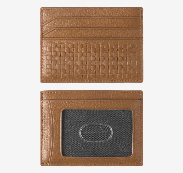JohnstonandMurphy Wallets Kingston Woven Weekender Case Brown 8211 Men