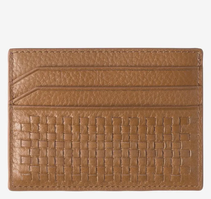 JohnstonandMurphy Wallets Kingston Woven Weekender Case Brown 8211 Men