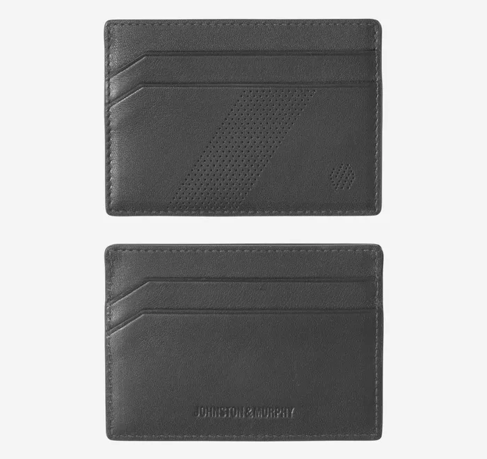 JohnstonandMurphy Wallets Richmond Perforated Weekender Case Black 8211 Men