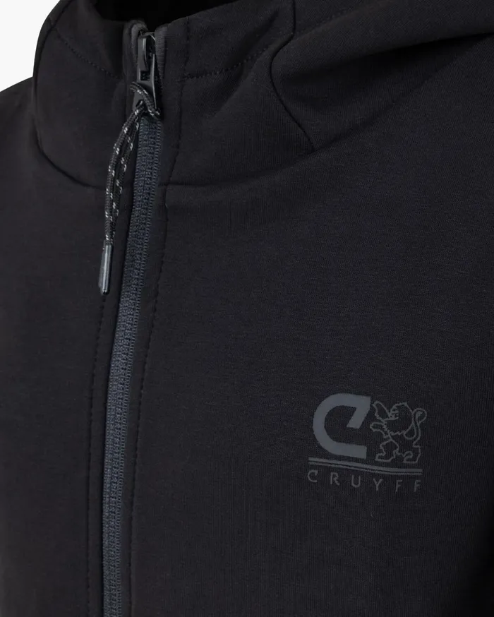 Junior Cruyff Sweats and Hoodies Ignite Tape Hood Black