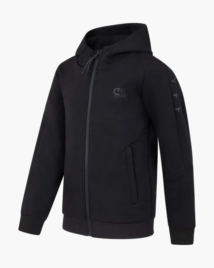Junior Cruyff Sweats and Hoodies Ignite Tape Hood Black