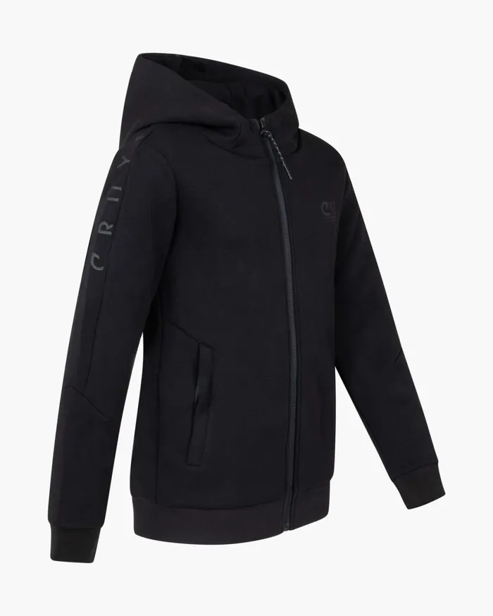 Junior Cruyff Sweats and Hoodies Ignite Tape Hood Black