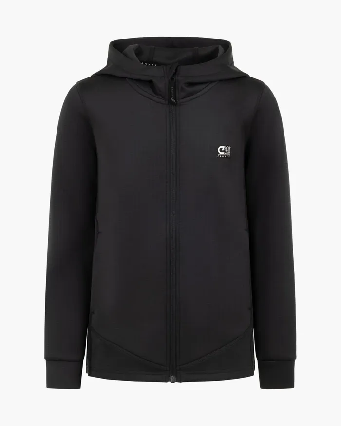 Junior Cruyff Sweats and Hoodies Vital Zip Through Black Junior Cruyff Sweats and Hoodies Vital Zip Through Black