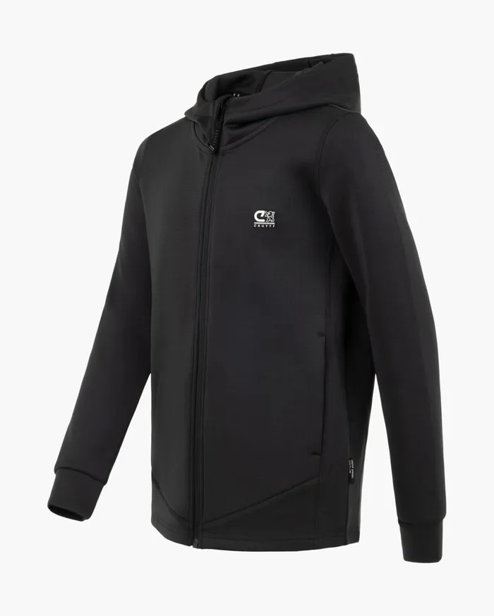 Junior Cruyff Sweats and Hoodies Vital Zip Through Black Junior Cruyff Sweats and Hoodies Vital Zip Through Black