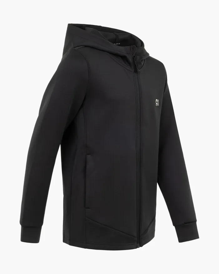 Junior Cruyff Sweats and Hoodies Vital Zip Through Black Junior Cruyff Sweats and Hoodies Vital Zip Through Black