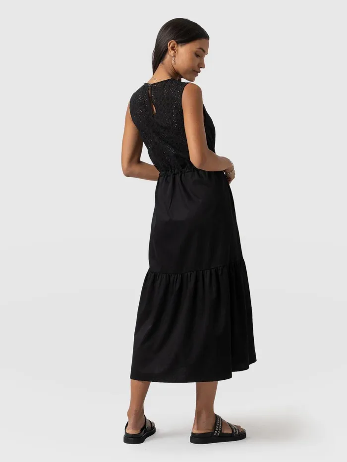 Kara Dress 8211 Black Broderie Black Broderie Women Saint And Sofia Dresses