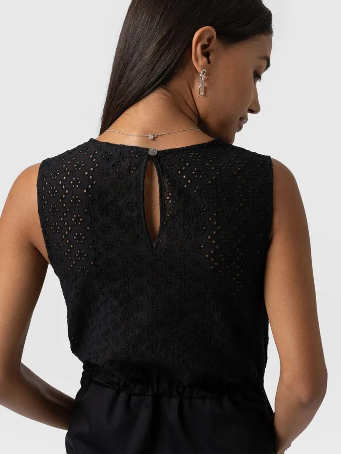 Kara Dress 8211 Black Broderie Black Broderie Women Saint And Sofia Dresses