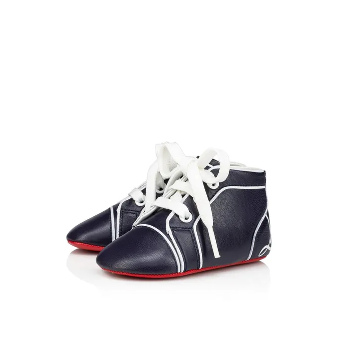 Kids Baby Funnyto Baby Sneakers 8211 Nappa Leather 8211 Navy Blue Christian Louboutin Boys Kids Baby Funnyto Baby Sneakers 8211 Nappa Leather 8211 Navy Blue Christian Louboutin Boys