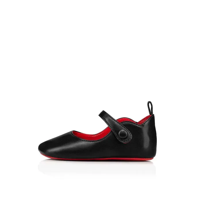 Kids Baby Love Chick Ballerinas 8211 Nappa Leather 8211 Black Black Christian Louboutin Girls