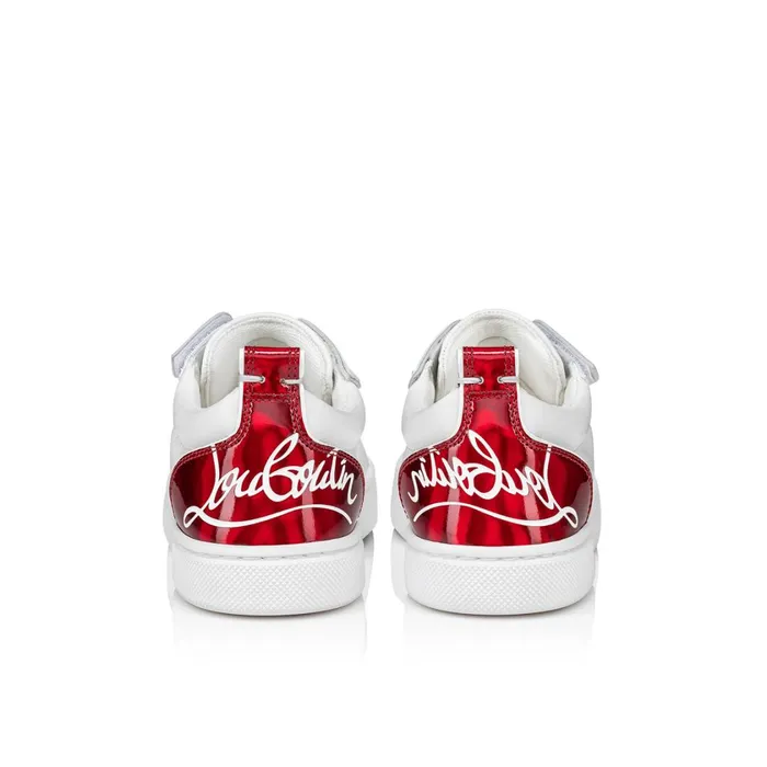 Kids Funnyto Sneakers 8211 Calf Leather And Patent Calf Leather Psychic 8211 Loubi White Christian Louboutin Sneakers