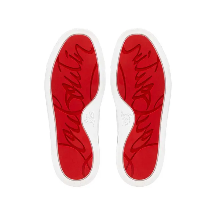 Kids Funnytopi Hightop Sneakers 8211 Calf Leather 8211 Loubi Red Christian Louboutin Sneakers