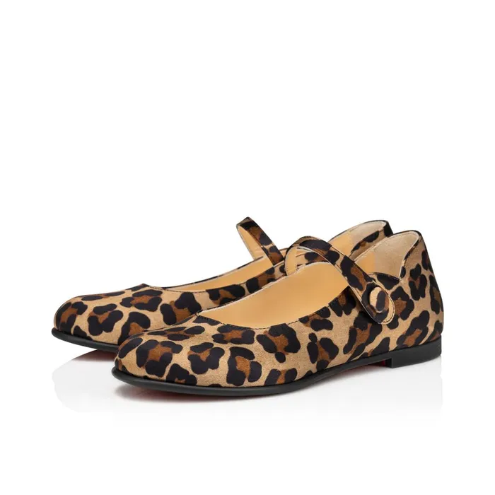 Kids Melodie Chick Ballerinas 8211 Crepe Satin Pony Leo 8211 Brown Brown Christian Louboutin Ballerinas Kids Melodie Chick Ballerinas 8211 Crepe Satin Pony Leo 8211 Brown Brown Christian Louboutin Ballerinas