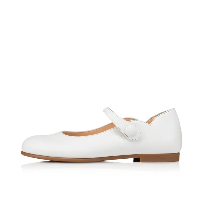 Kids Melodie Chick Ballerinas 8211 Nappa Leather 8211 Bianco White Christian Louboutin Ballerinas