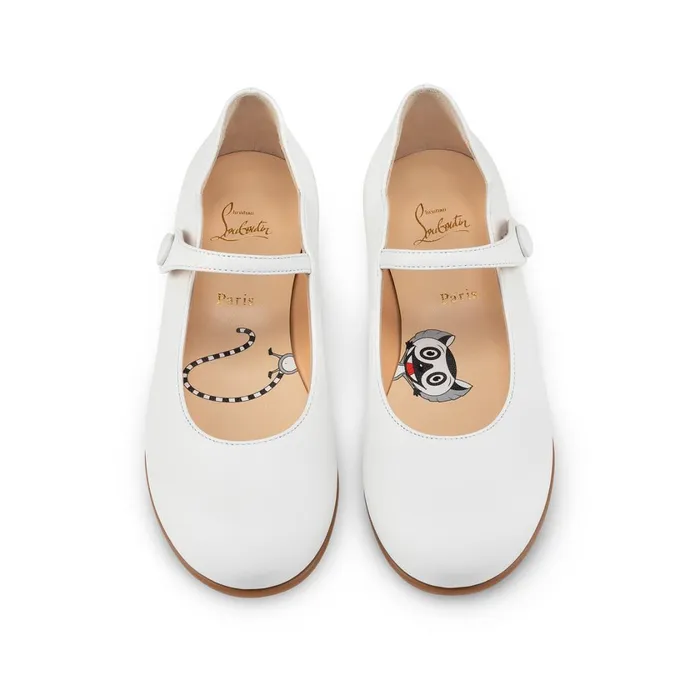 Kids Melodie Chick Ballerinas 8211 Nappa Leather 8211 Bianco White Christian Louboutin Ballerinas