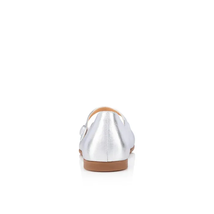 Kids Melodie Chick Ballerinas 8211 Nappa Leather 8211 Silver Silver Christian Louboutin Ballerinas