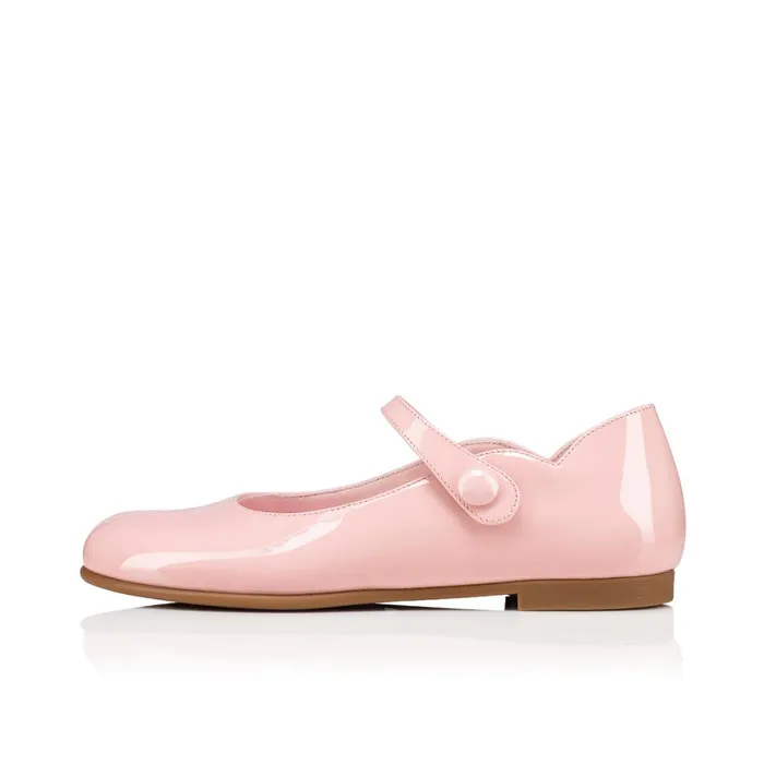 Kids Melodie Chick Ballerinas 8211 Patent Calf 8211 Rosy Pink Christian Louboutin Ballerinas
