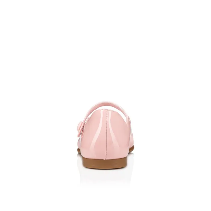 Kids Melodie Chick Ballerinas 8211 Patent Calf 8211 Rosy Pink Christian Louboutin Ballerinas