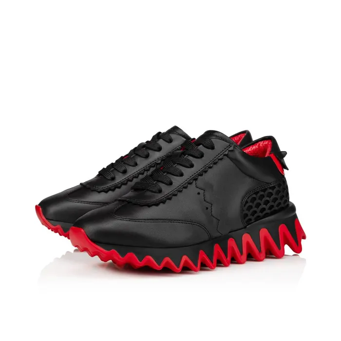 Kids Mini Shark Sneakers 8211 Calf Leather 8211 Black Black Christian Louboutin Sneakers Kids Mini Shark Sneakers 8211 Calf Leather 8211 Black Black Christian Louboutin Sneakers