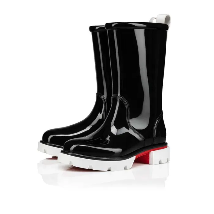Kids Toy Pluie Rain Boots 8211 PVC And Patent Calf 8211 Black Black Christian Louboutin Boots and Loafers Kids Toy Pluie Rain Boots 8211 PVC And Patent Calf 8211 Black Black Christian Louboutin Boots and Loafers