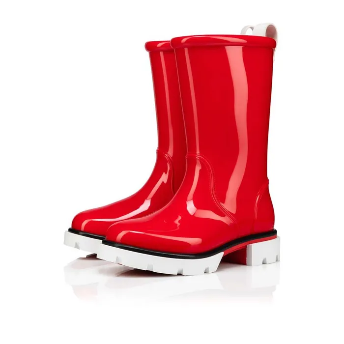Kids Toy Pluie Rain Boots 8211 PVC And Patent Calf 8211 Loubi Red Christian Louboutin Boots and Loafers Kids Toy Pluie Rain Boots 8211 PVC And Patent Calf 8211 Loubi Red Christian Louboutin Boots and Loafers