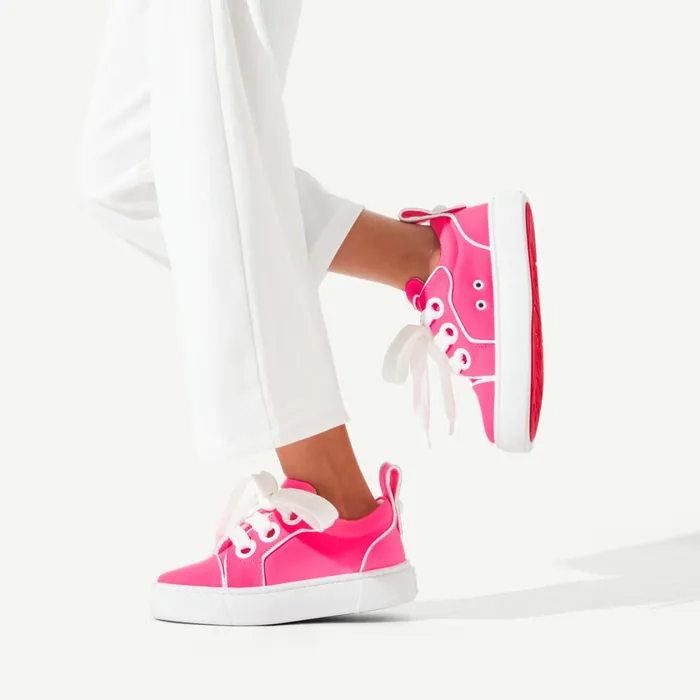 Kids Toy Toy Lowtop Sneakers 8211 Calf Leather 8211 Pink Pink Christian Louboutin Sneakers