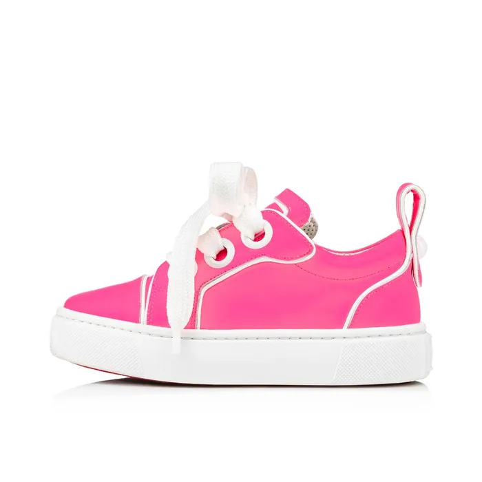 Kids Toy Toy Lowtop Sneakers 8211 Calf Leather 8211 Pink Pink Christian Louboutin Sneakers