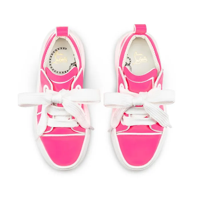 Kids Toy Toy Lowtop Sneakers 8211 Calf Leather 8211 Pink Pink Christian Louboutin Sneakers