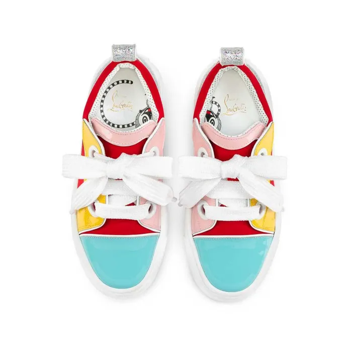 Kids Toy Toy Lowtop Sneakers 8211 Patent Calf And Neoprene 8211 Multicolor Multicolor Christian Louboutin Sneakers