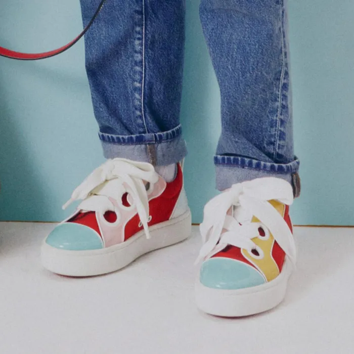 Kids Toy Toy Lowtop Sneakers 8211 Patent Calf And Neoprene 8211 Multicolor Multicolor Christian Louboutin Sneakers