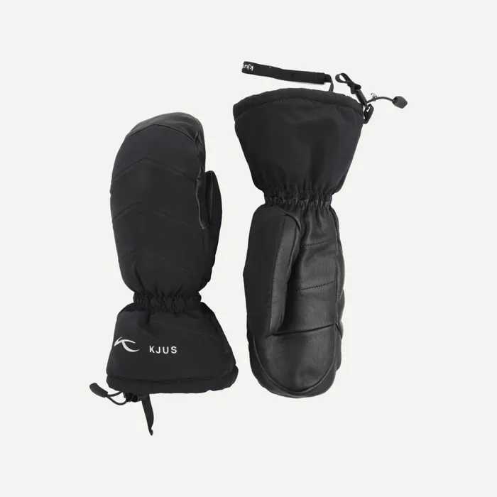 KJUS Accessories Logo Mitten Black 8211 Women