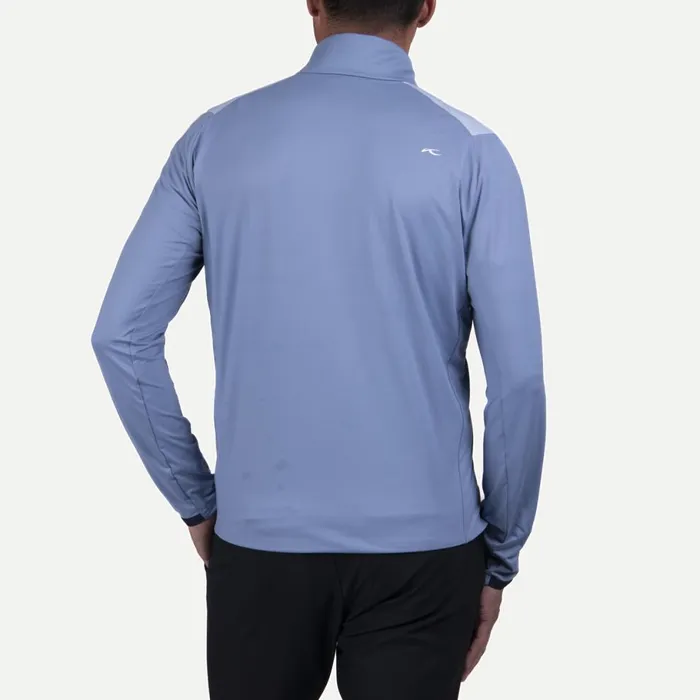 KJUS Jackets and Vests Release HalfZip 8211 Golf Lightweight HalfZip Pullover Blue Fogneptune 8211 Men