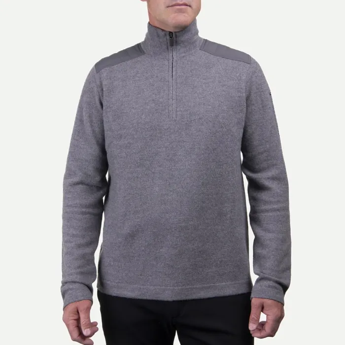 KJUS Midlayers and Sweaters Aspen Midlayer HalfZip Steel Grey 8211 Men