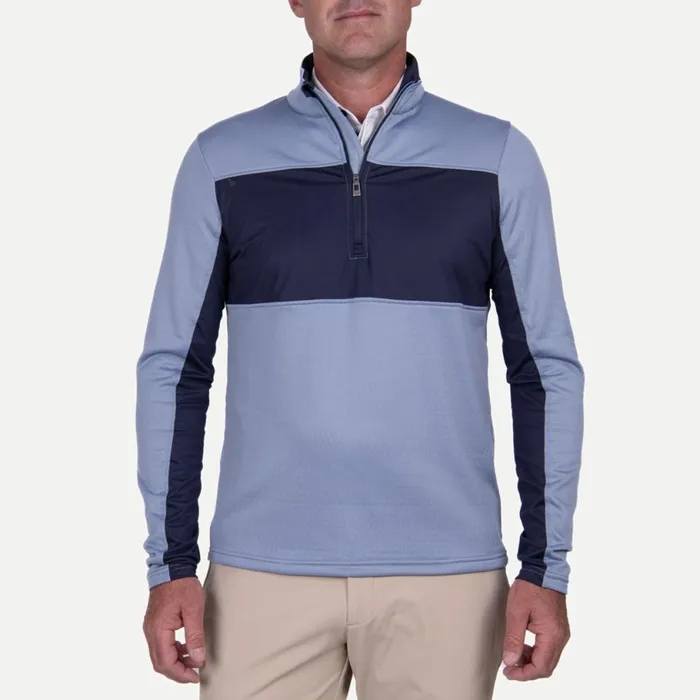 KJUS Midlayers and Sweaters Dane Midlayer HalfZip Santoriniatlanta Blue 8211 Men