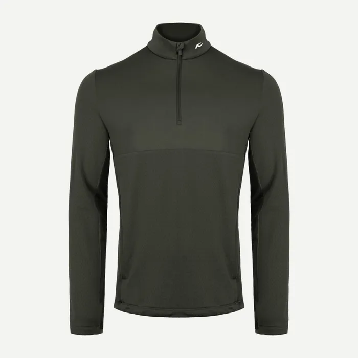 KJUS Midlayers and Sweaters David Midlayer HalfZip Dark Olive 8211 Men