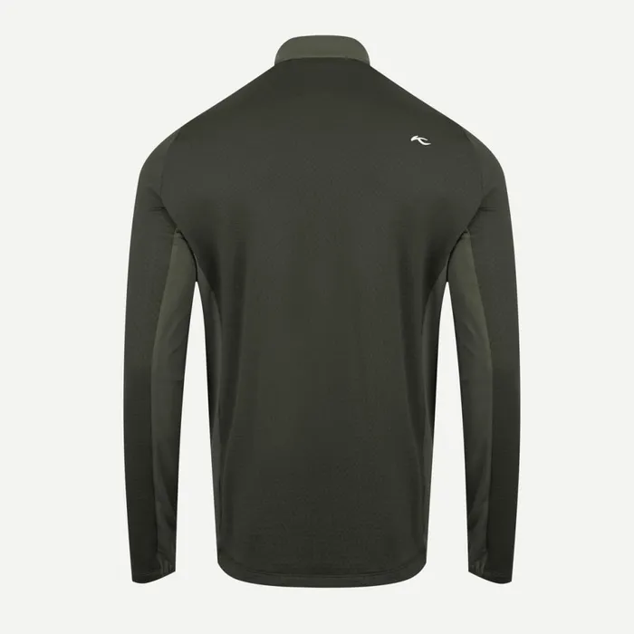 KJUS Midlayers and Sweaters David Midlayer HalfZip Dark Olive 8211 Men