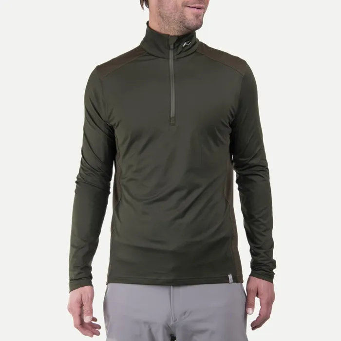 KJUS Midlayers and Sweaters NordicLite Midlayer HalfZip Dark Olive 8211 Men